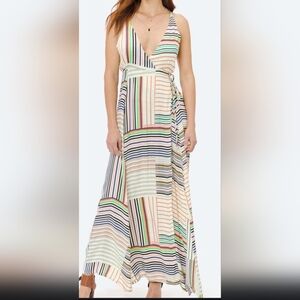 NWT Striped Multicolor Maxi Dress